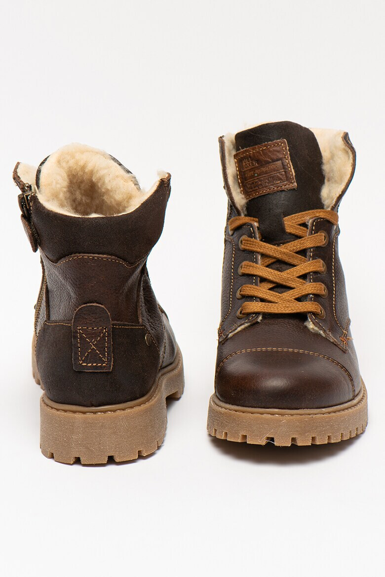 Bullboxer Боти с кожа и текстил - Pepit.bg