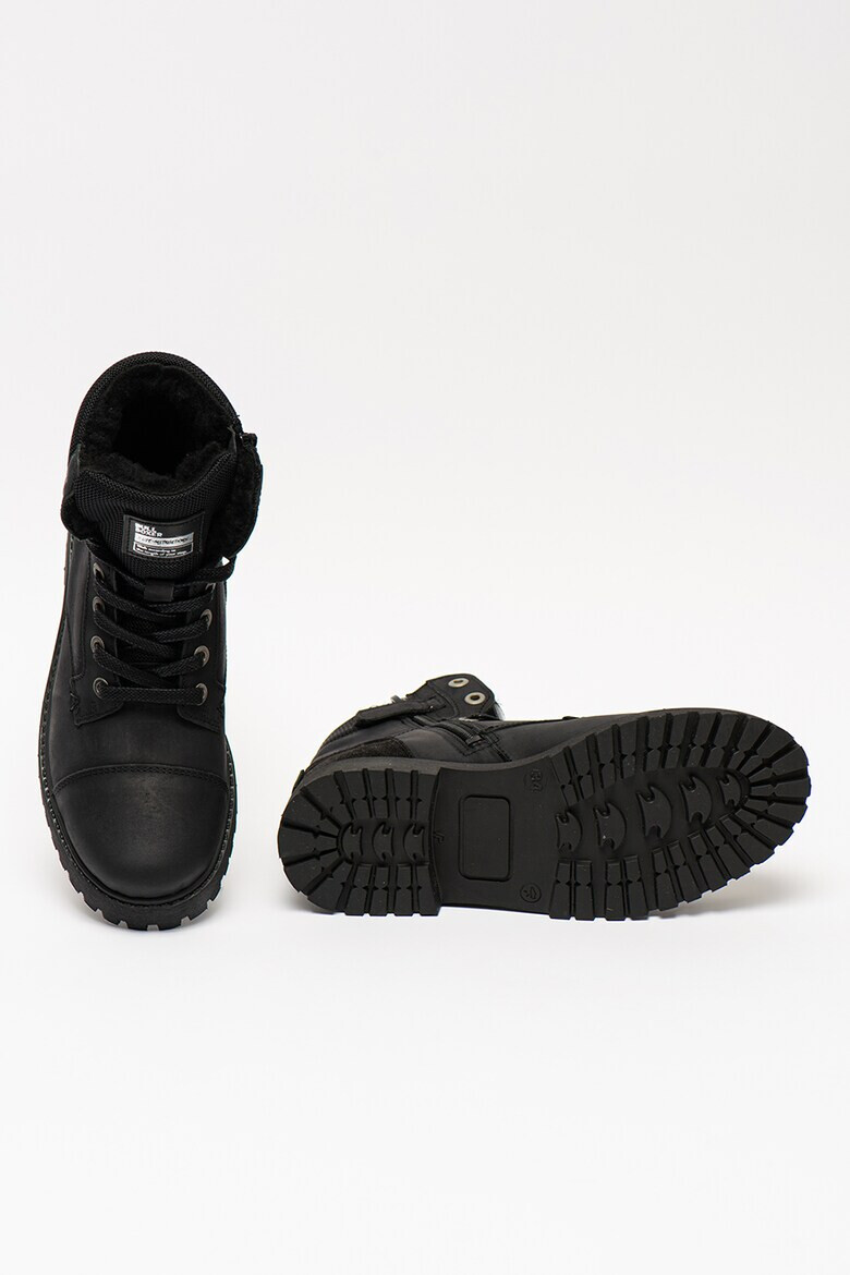 Bullboxer Боти с кожа и текстил - Pepit.bg
