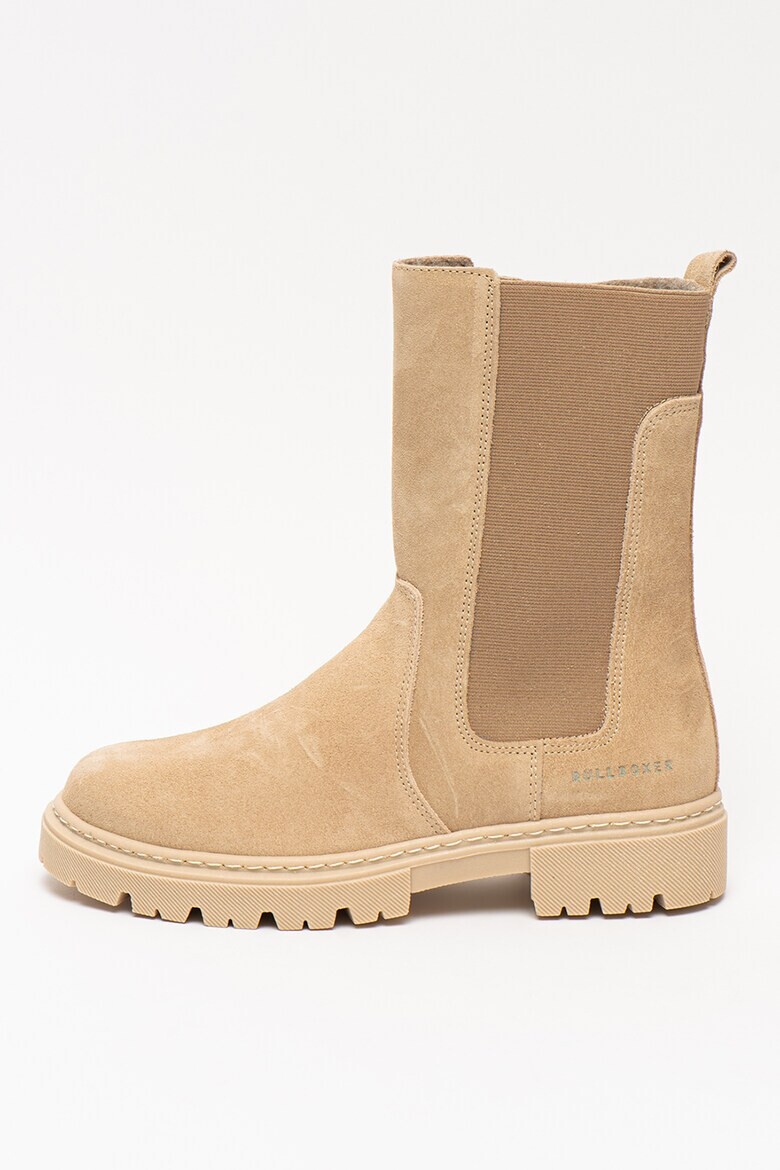 Bullboxer Велурени ботуши с текстил - Pepit.bg