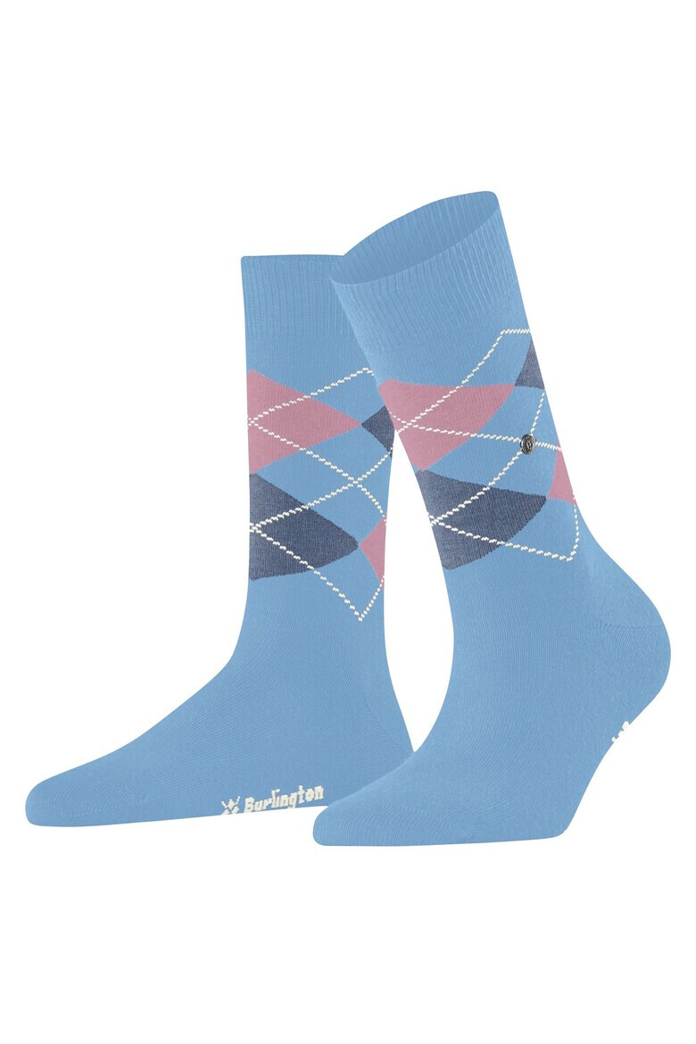 Burlington Дълги чорапи Argyle - 2 чифта - Pepit.bg