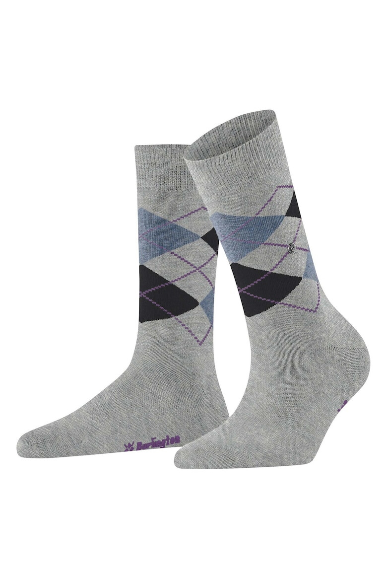 Burlington Дълги чорапи Argyle - 2 чифта - Pepit.bg