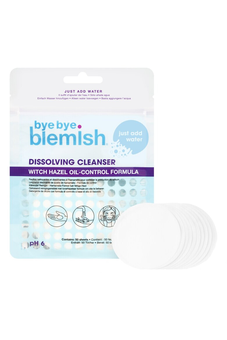 Bye Bye Blemish Тампони за почистване на грим Dissolving Cleanser 50 броя - Pepit.bg