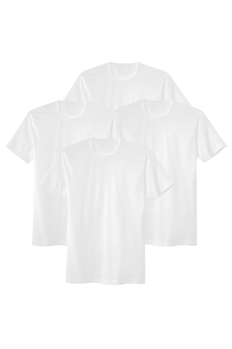 CALIDA Тениска с овално деколте - 4 броя - Бял - Pepit.bg