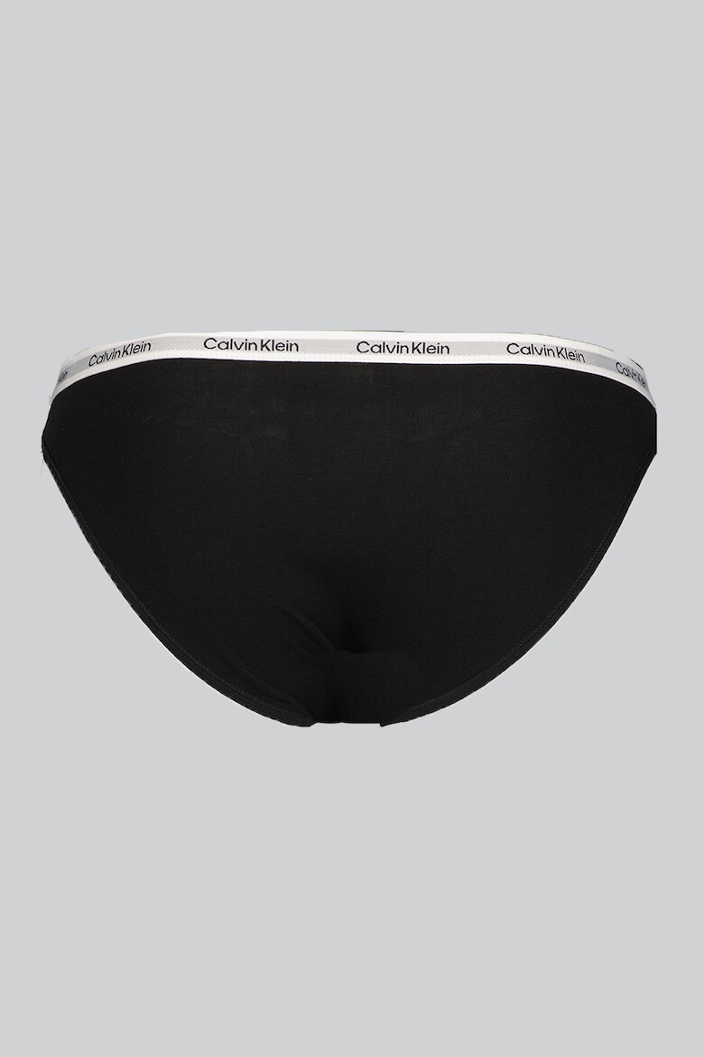 CALVIN KLEIN Бикини с лого - 5 чифта - Бял/Черен - Pepit.bg