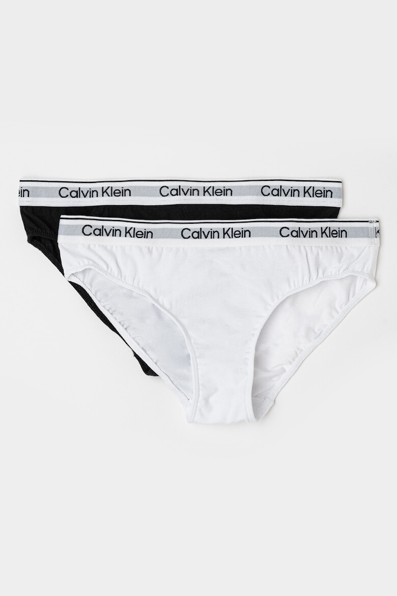 CALVIN KLEIN Бикини с лого на талията - 2 чифта - Pepit.bg