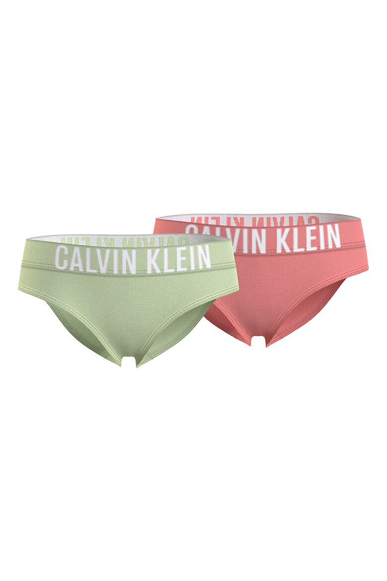 CALVIN KLEIN Бикини с лого на талията - 2 чифта - Pepit.bg
