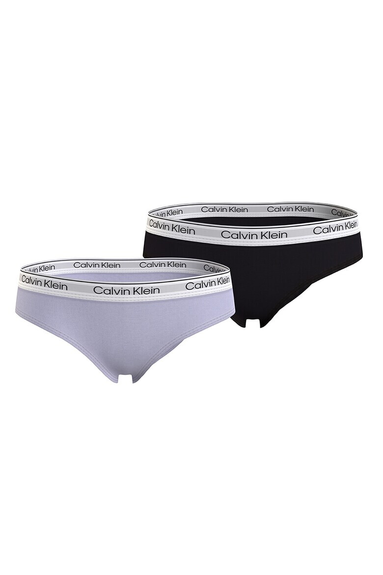 CALVIN KLEIN Бикини с лого на талията - 2 чифта - Pepit.bg