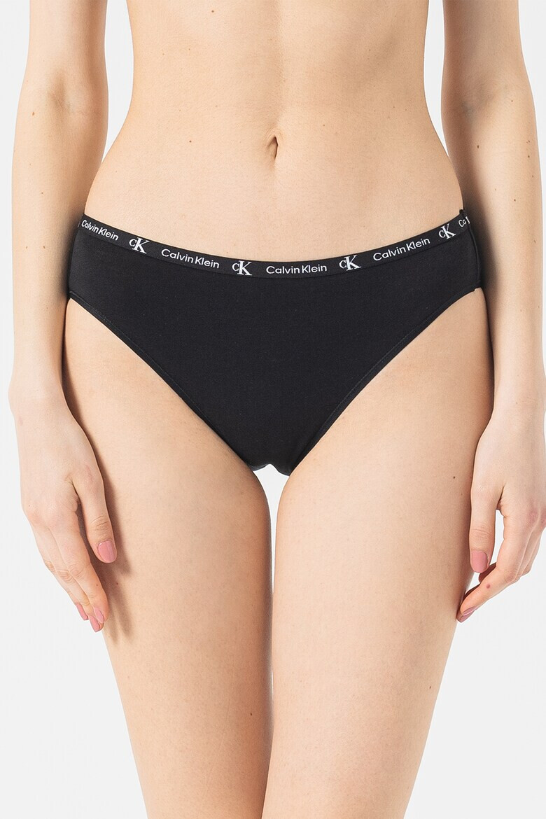 CALVIN KLEIN Бикини с лого на талията - 2 чифта - Pepit.bg