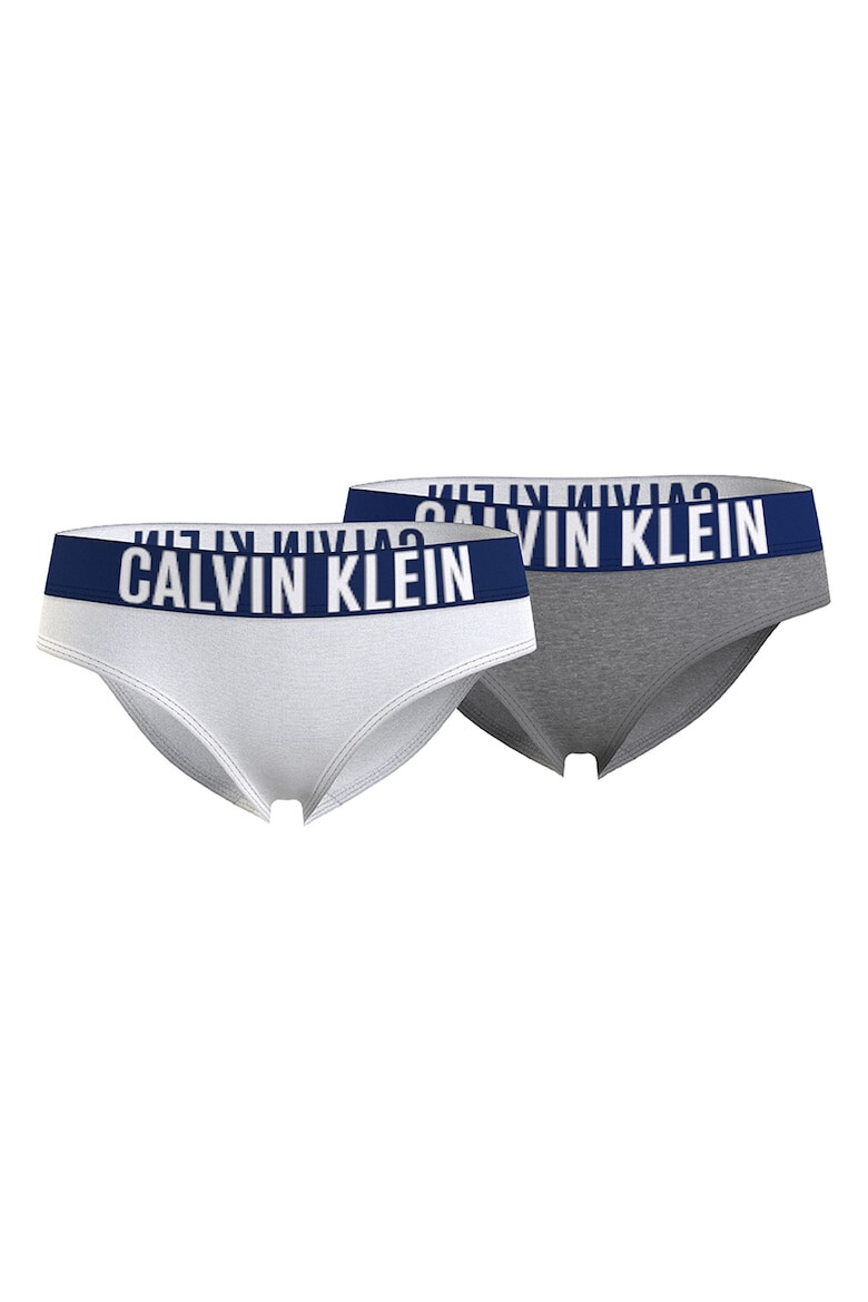 CALVIN KLEIN Бикини с лого на талията - 2 чифта - Pepit.bg