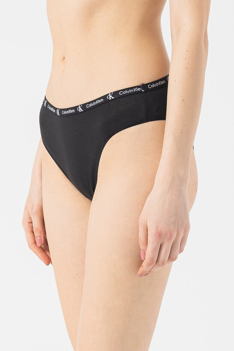 CALVIN KLEIN Бикини с лого на талията - 2 чифта - Pepit.bg