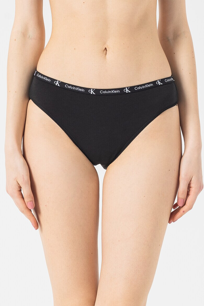 CALVIN KLEIN Бикини с лого на талията - 2 чифта - Pepit.bg