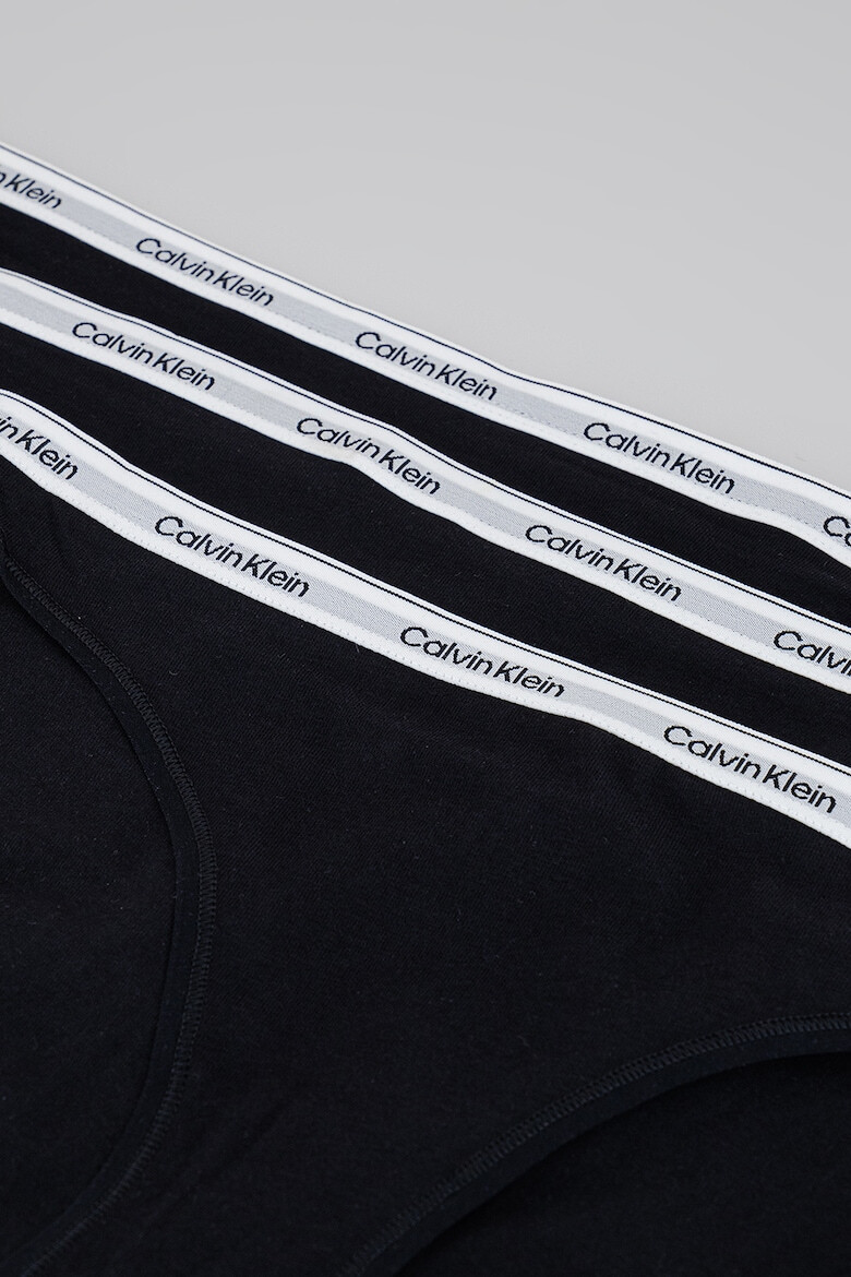 CALVIN KLEIN Бикини с лого на талията - 3 чифта - Pepit.bg