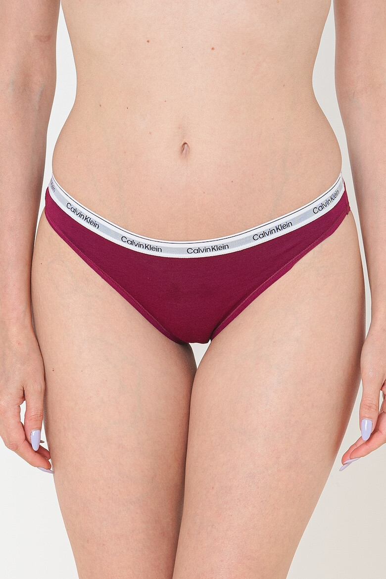 CALVIN KLEIN Бикини с лого на талията - 3 чифта - Pepit.bg