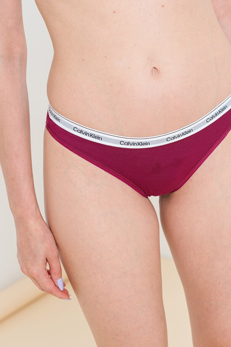 CALVIN KLEIN Бикини с лого на талията - 3 чифта - Pepit.bg