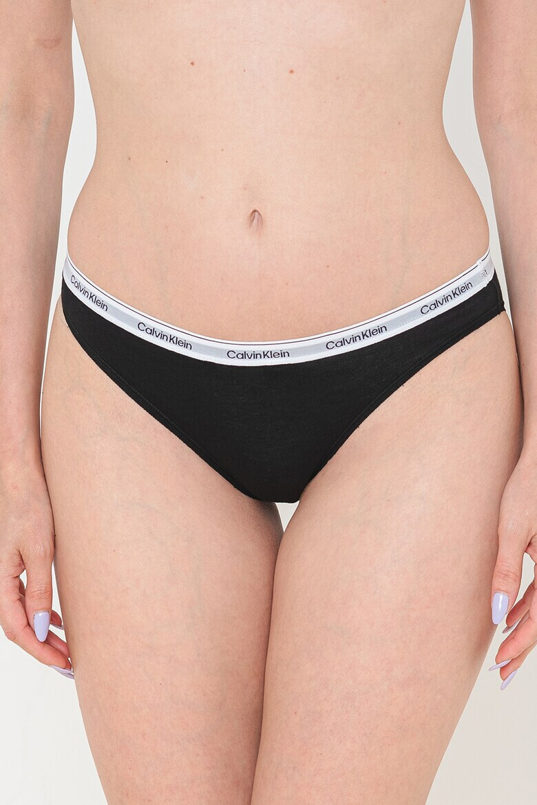 CALVIN KLEIN Бикини с лого на талията - 3 чифта - Pepit.bg