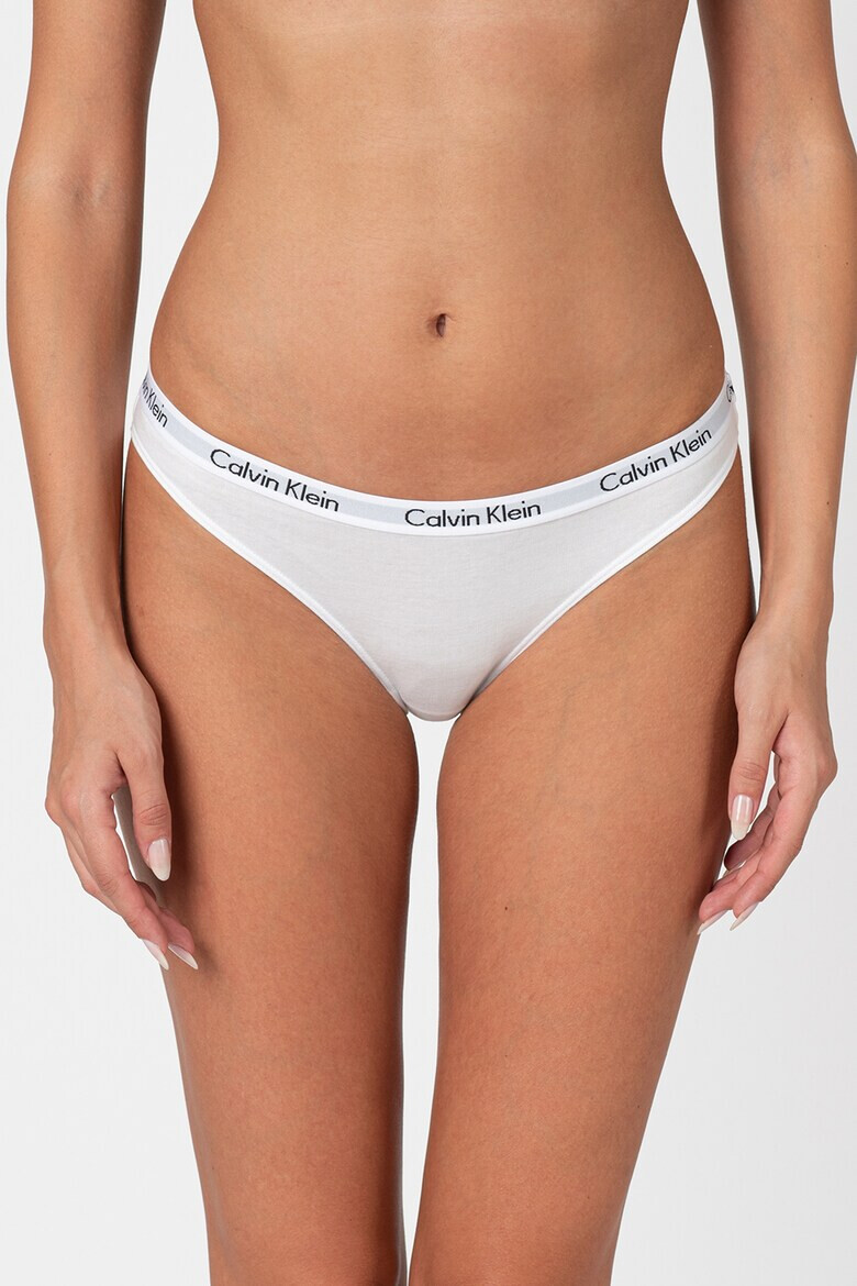 CALVIN KLEIN Бикини с лого на талията - 3 чифта - Pepit.bg