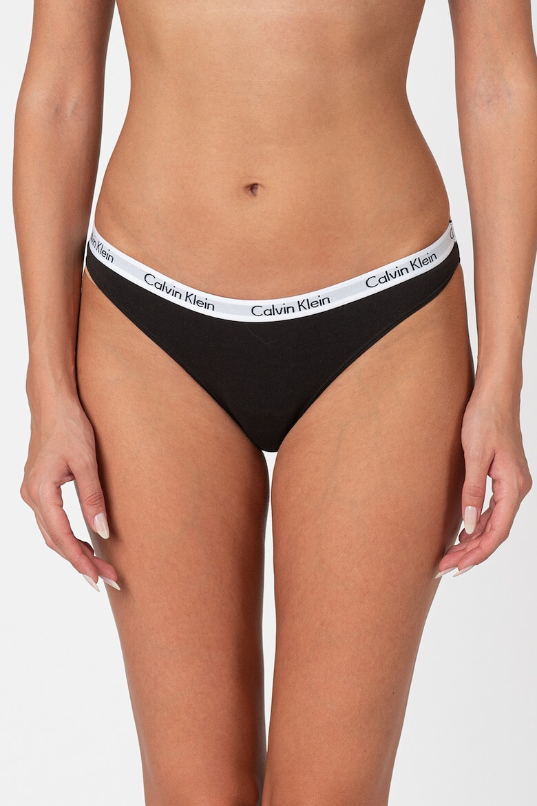 CALVIN KLEIN Бикини с лого на талията - 3 чифта - Pepit.bg