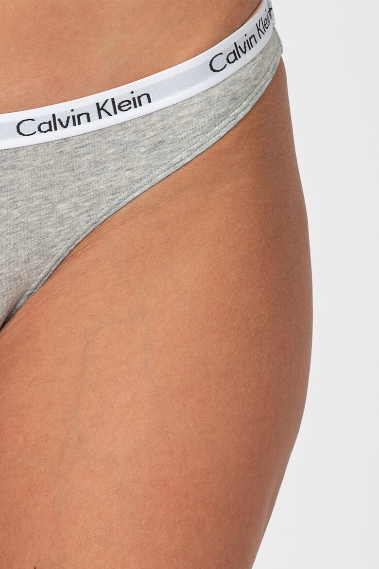 CALVIN KLEIN Бикини с лого на талията - 3 чифта - Pepit.bg