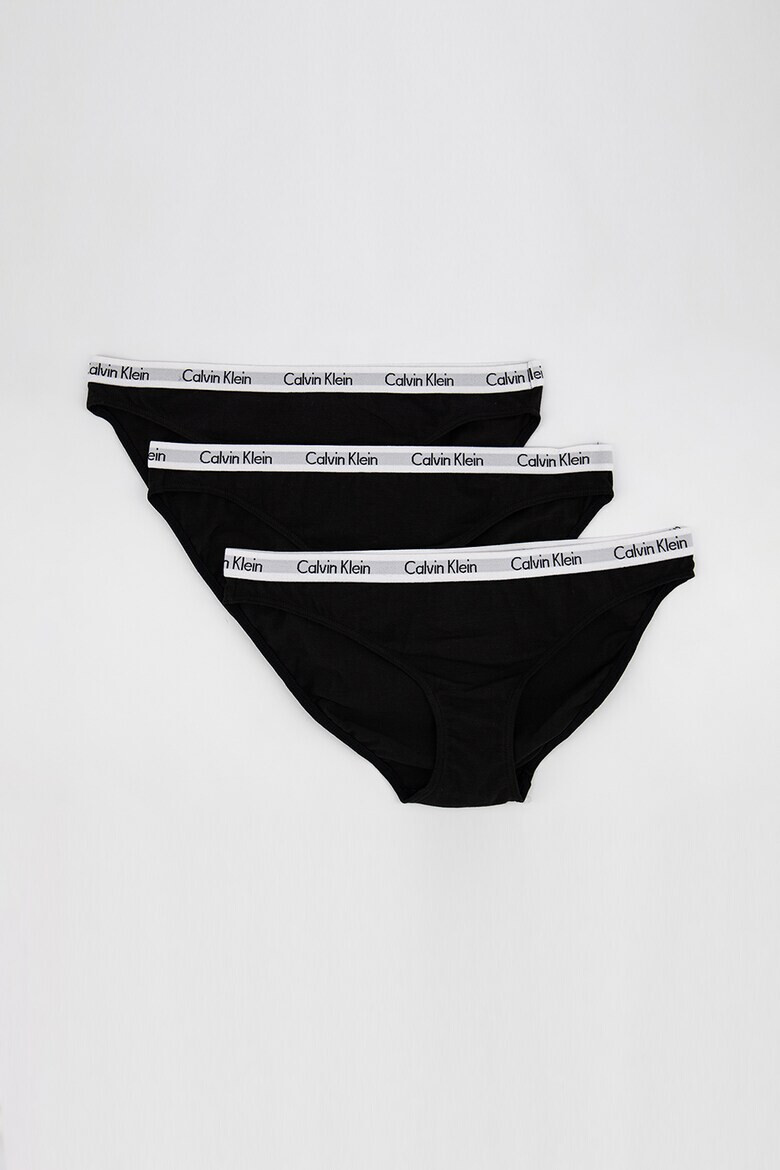 CALVIN KLEIN Бикини с лого на талията - 3 чифта - Pepit.bg