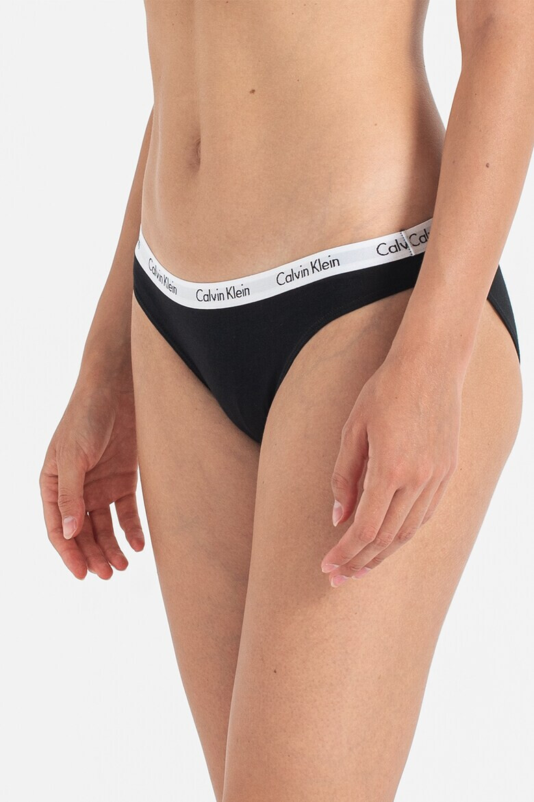 CALVIN KLEIN Бикини с лого на талията - 3 чифта - Pepit.bg
