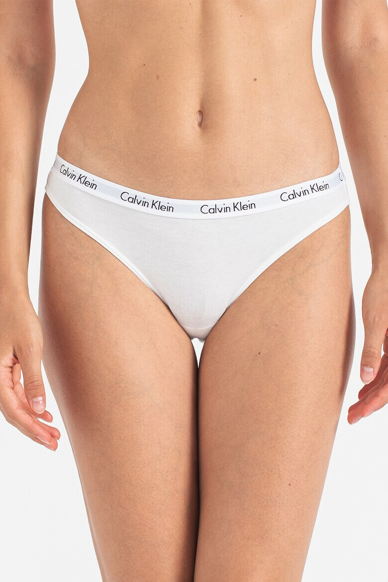 CALVIN KLEIN Бикини с лого на талията - 3 чифта - Pepit.bg