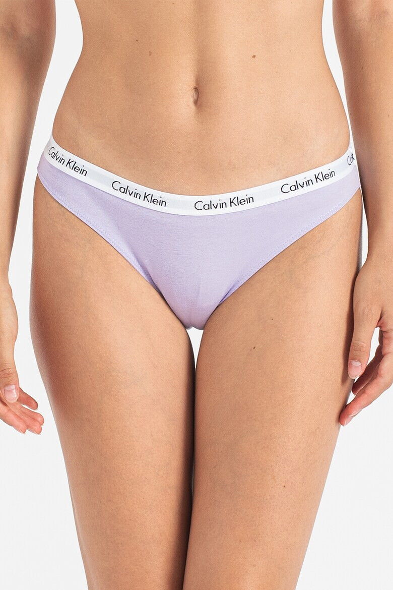 CALVIN KLEIN Бикини с лого на талията - 3 чифта - Pepit.bg