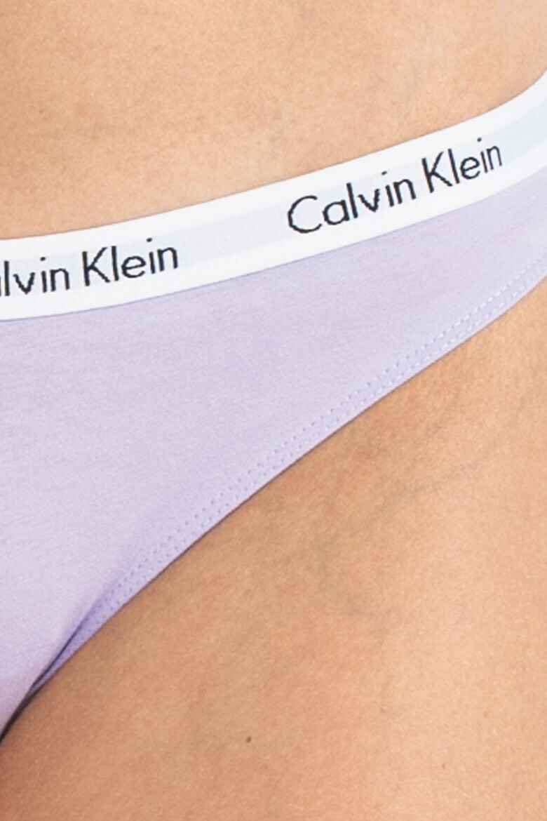 CALVIN KLEIN Бикини с лого на талията - 3 чифта - Pepit.bg