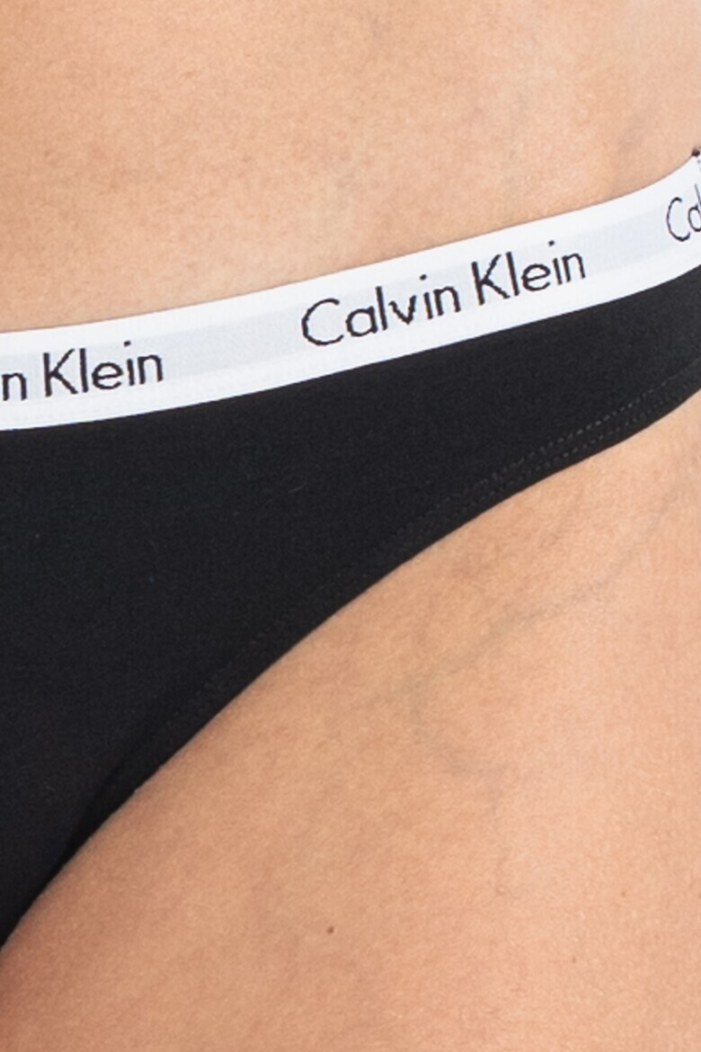 CALVIN KLEIN Бикини с лого на талията - 3 чифта - Pepit.bg
