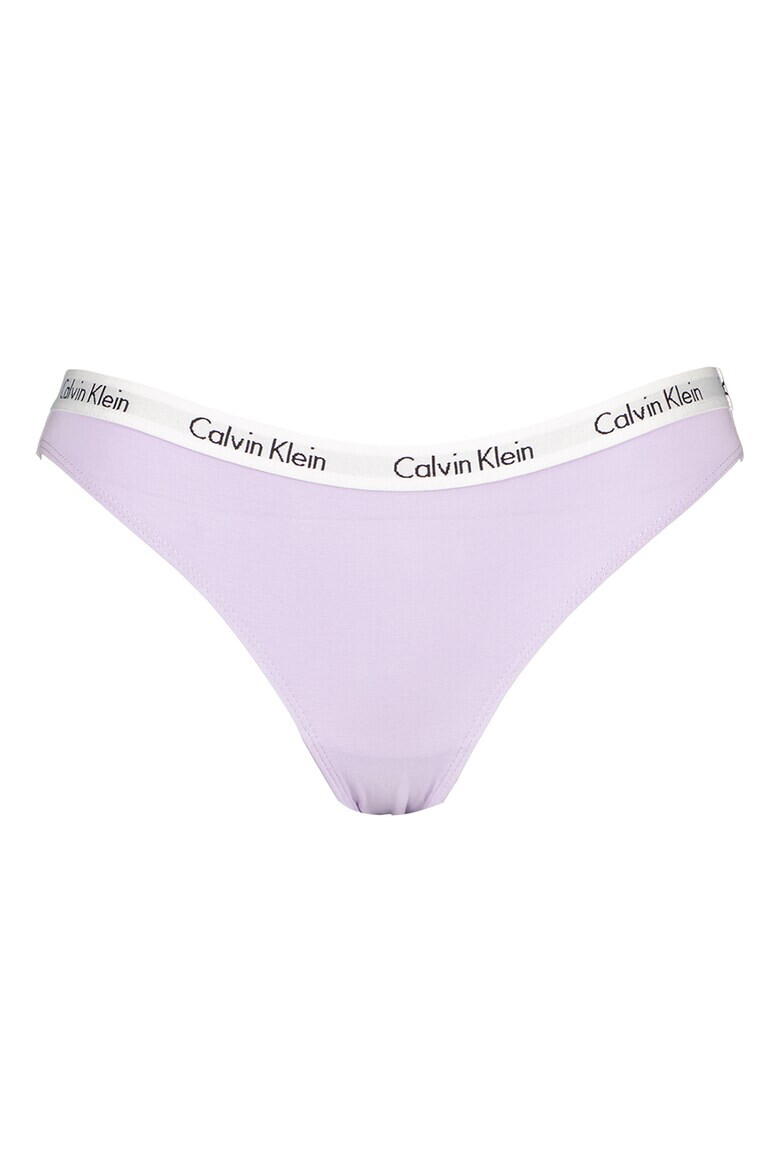 CALVIN KLEIN Бикини с лого на талията - 3 чифта - Pepit.bg