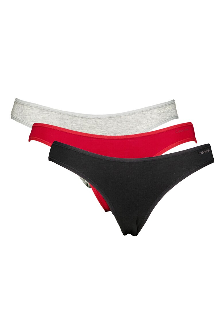 CALVIN KLEIN Бикини с памук - 3 чифта - Pepit.bg