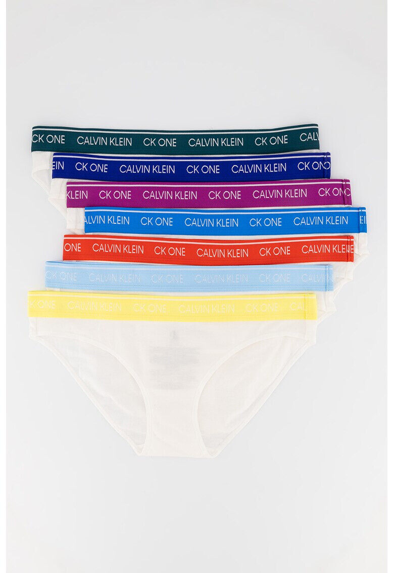 CALVIN KLEIN Бикини с памук - 7 чифта - Pepit.bg