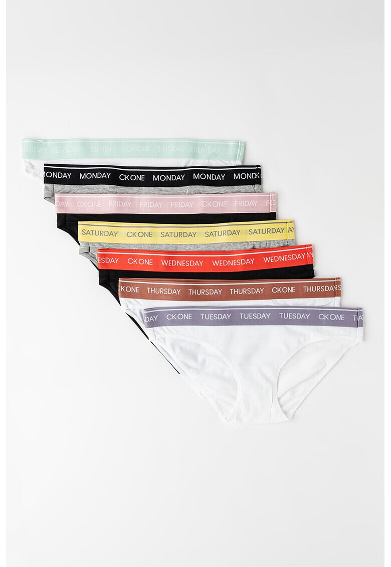 CALVIN KLEIN Бикини с памук - 7 чифта - Pepit.bg