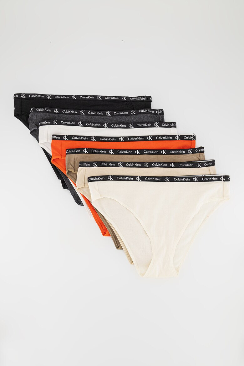 CALVIN KLEIN Бикини с памук - 7 чифта - Pepit.bg