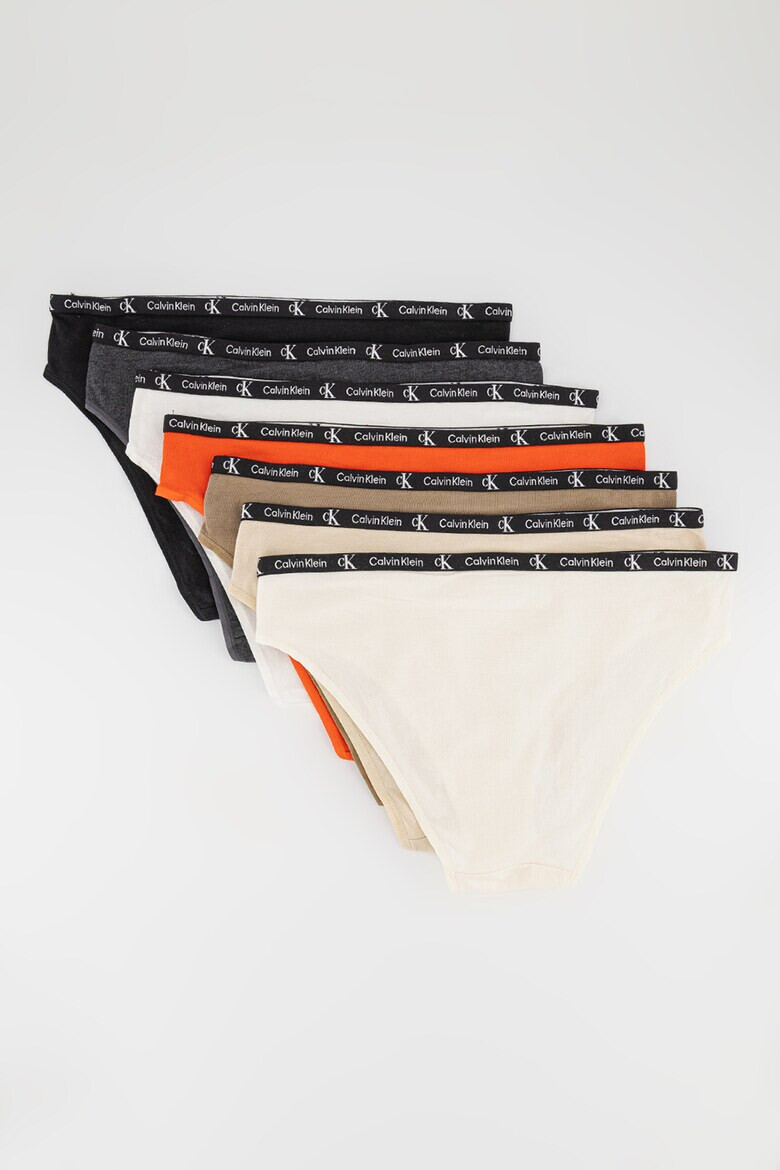 CALVIN KLEIN Бикини с памук - 7 чифта - Pepit.bg