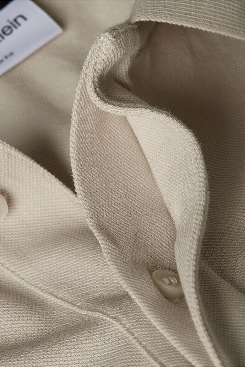 CALVIN KLEIN Блуза от пике с яка - Pepit.bg