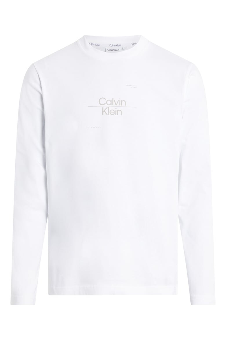 CALVIN KLEIN Блуза с овално деколте и лого - Pepit.bg