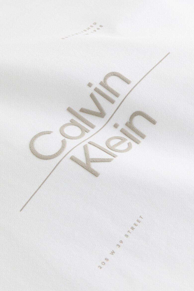 CALVIN KLEIN Блуза с овално деколте и лого - Pepit.bg