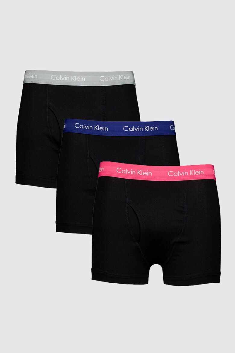 CALVIN KLEIN Боксерки с еластична талия с лого - 3 чифта - Pepit.bg