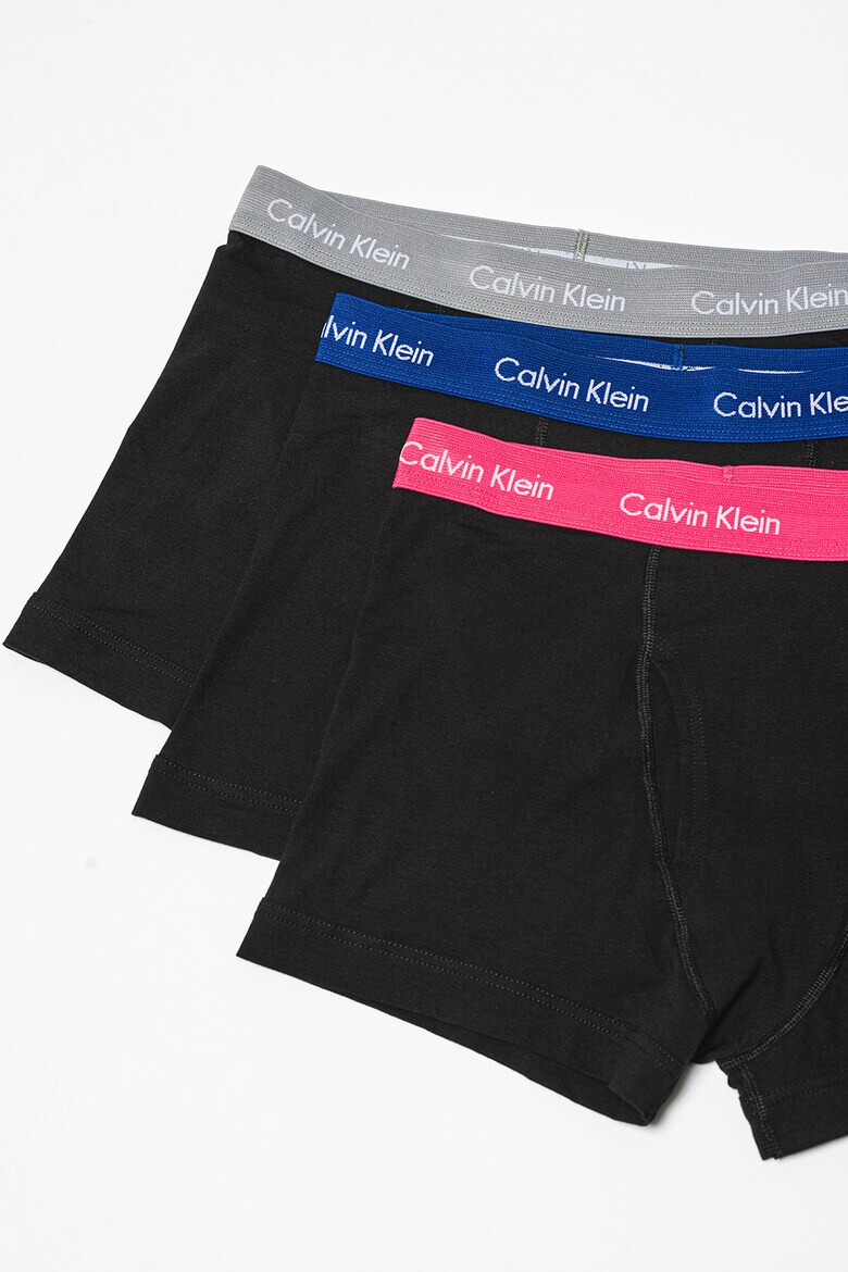CALVIN KLEIN Боксерки с еластична талия с лого - 3 чифта - Pepit.bg
