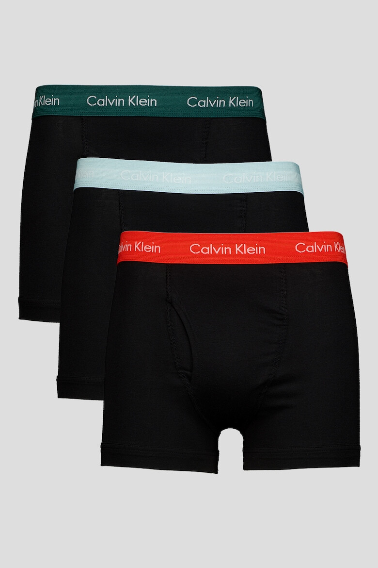 CALVIN KLEIN Боксерки с еластична талия с лого - 3 чифта - Pepit.bg