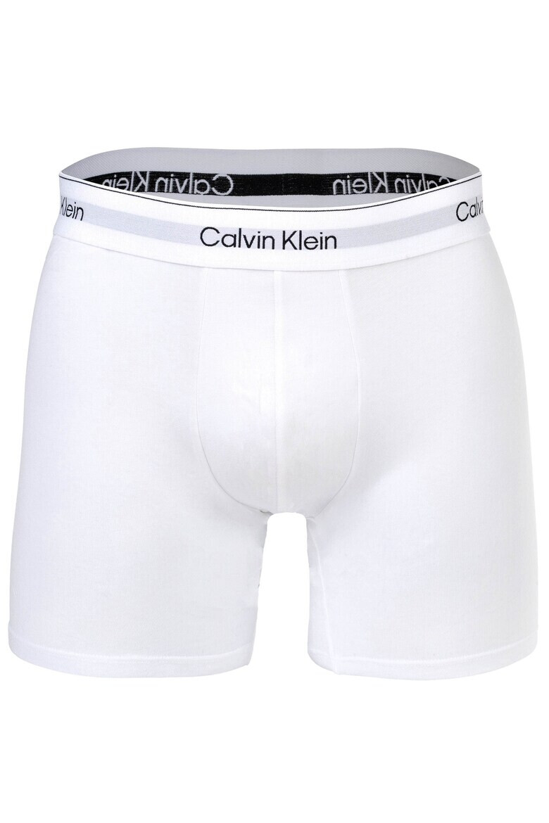 CALVIN KLEIN Боксерки с лого - 3 чифта - Бял/Черен/Сив - Pepit.bg