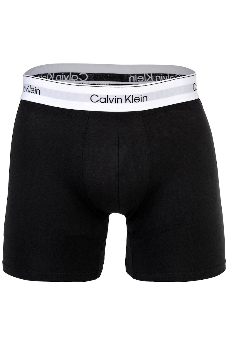 CALVIN KLEIN Боксерки с лого - 3 чифта - Бял/Черен - Pepit.bg