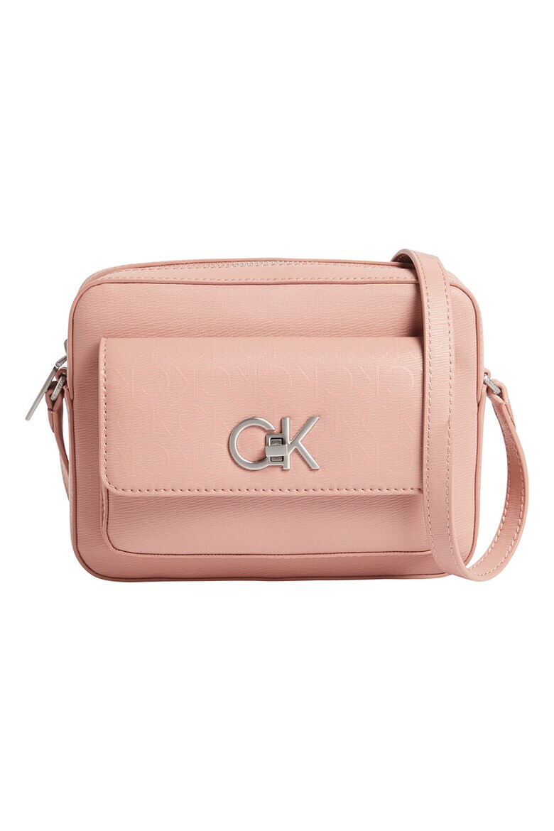 CALVIN KLEIN Чанта с метален монограм - Pepit.bg