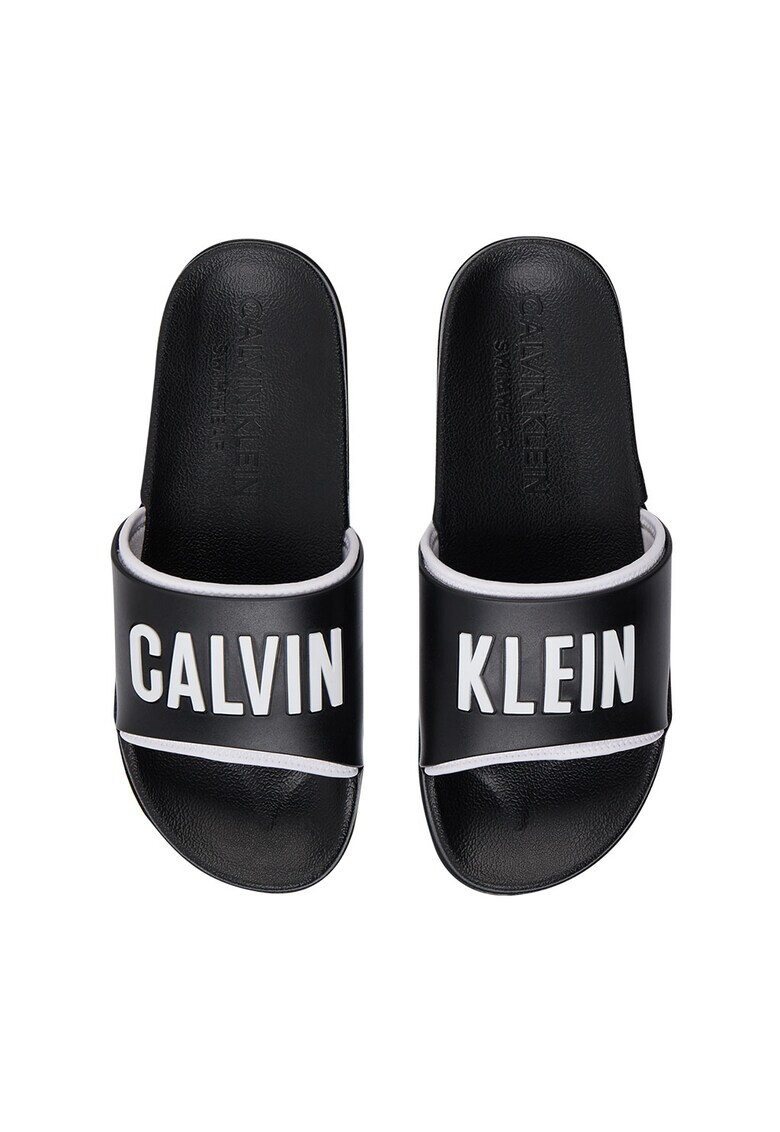 CALVIN KLEIN Чехли с контрастно лого - Pepit.bg
