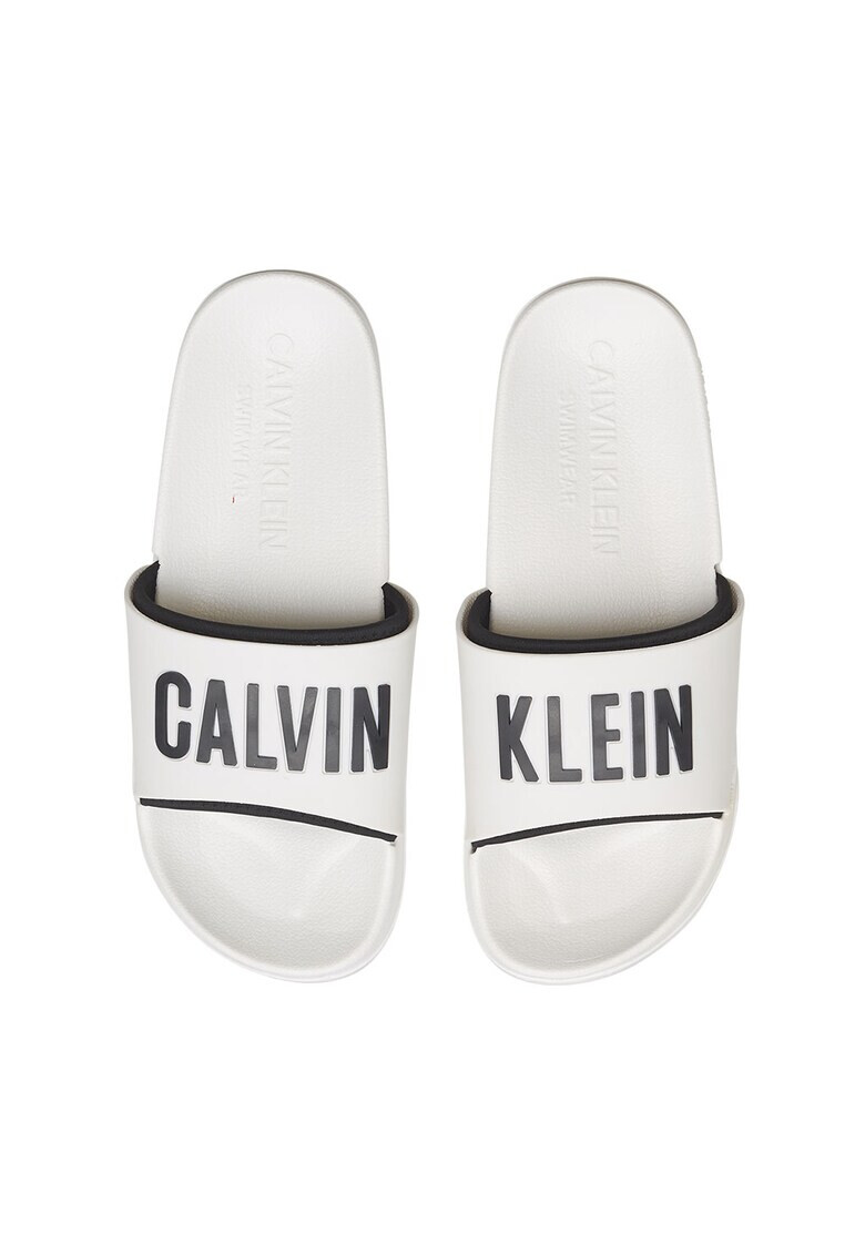 CALVIN KLEIN Чехли с контрастно лого - Pepit.bg