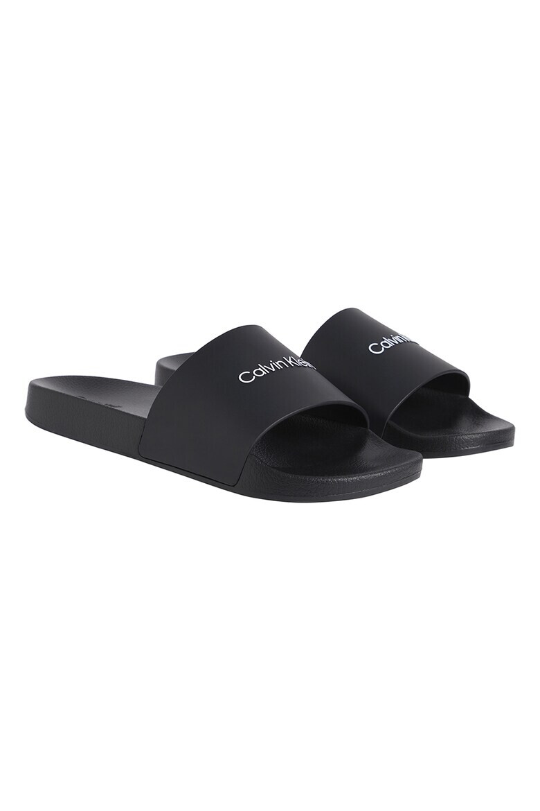 CALVIN KLEIN Чехли с релефно лого - Pepit.bg