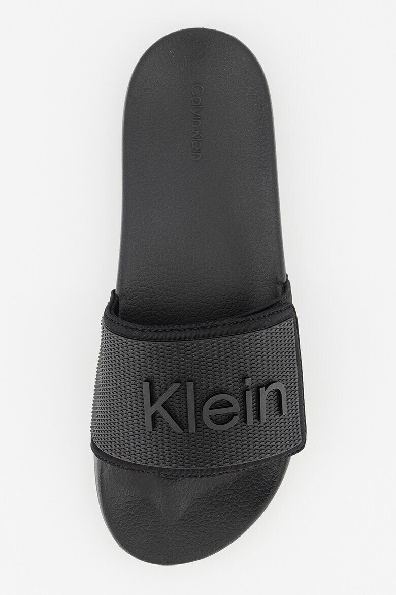 CALVIN KLEIN Чехли с релеф и лого - Pepit.bg
