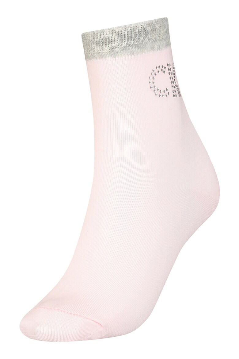 CALVIN KLEIN Чорапи с декоративни камъни - 1 чифт - Pepit.bg