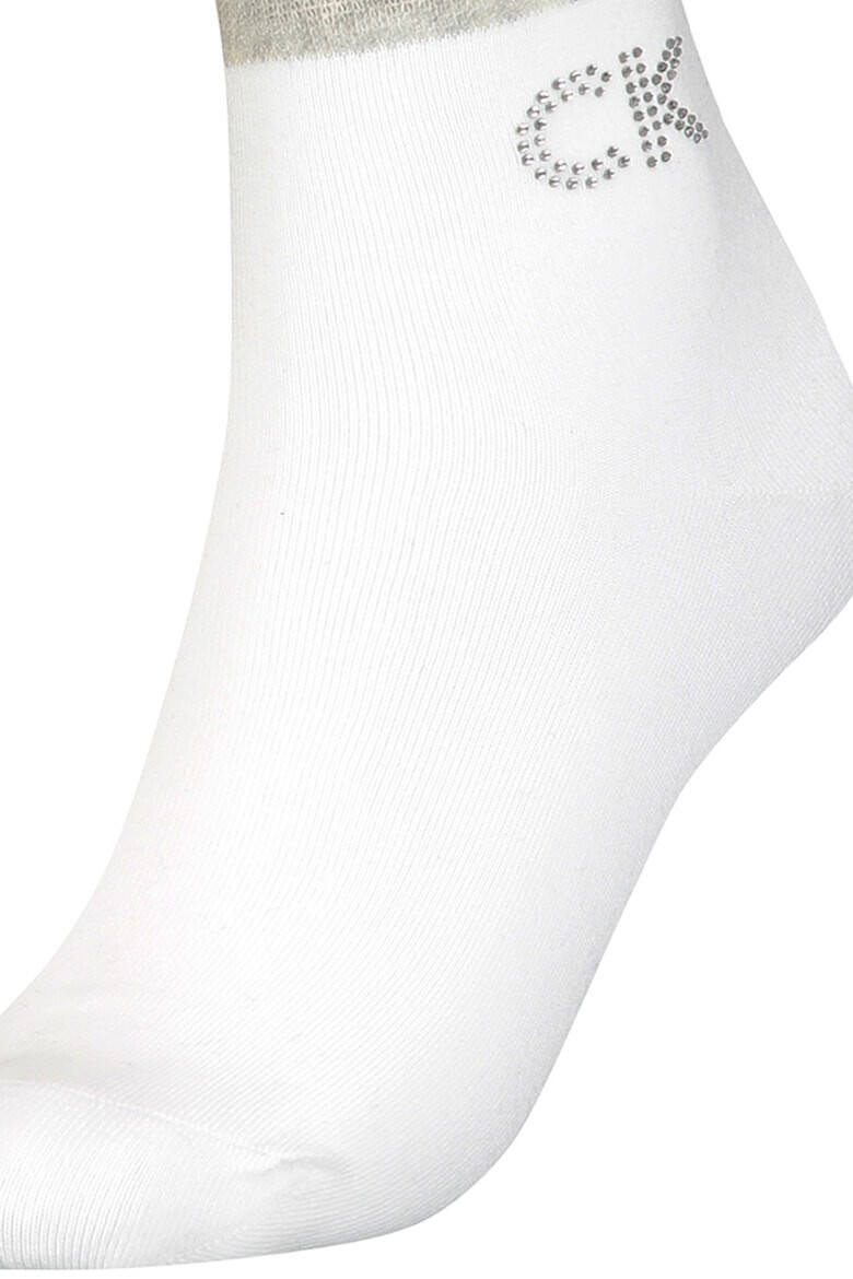 CALVIN KLEIN Чорапи с декоративни камъни - 1 чифт - Pepit.bg