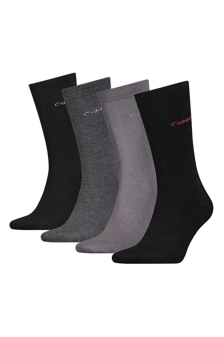 CALVIN KLEIN Чорапи с лога - 4 чифта - Pepit.bg